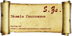 Skamla Zsuzsanna névjegykártya