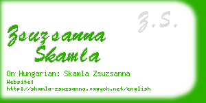 zsuzsanna skamla business card